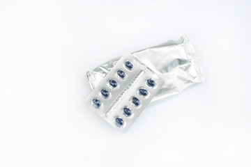 Pills pack with Filled Retort Foil Pouch Bag Packaging.