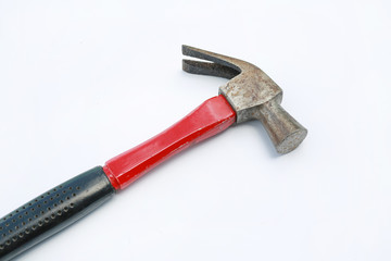 Hammer on white background.