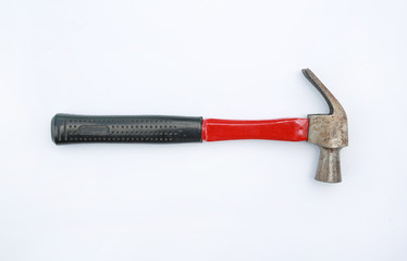 Hammer on white background.
