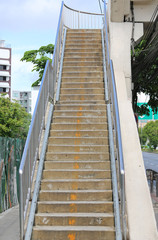 Overpass stairs.