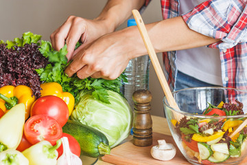 Woman cook at the kitchen