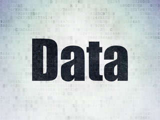 Data concept: Data on Digital Data Paper background