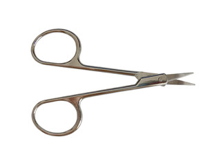 Nail scissors on a white background. Isolated