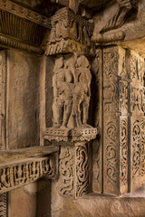 Detail section of  Sahastrabahu Temple or Sas-Bahu ka mandir