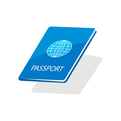 Vector international passport cover template