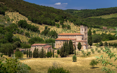 Naklejka premium Abbazia di Sant'Antimo