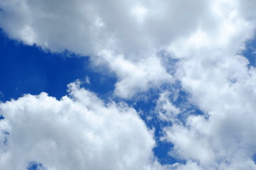 Blue Sky and Clouds Background.