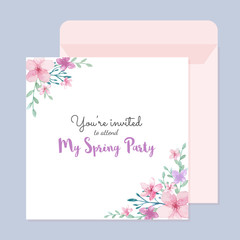 Wedding invitation card