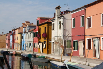 Italie, Burano, maison, coloré, couleur, voyage, barque, Venise, paysage, découverte