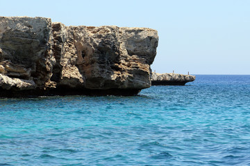 Rocks and Cliffs on Coast of  Ayia-Napa, Cyprus