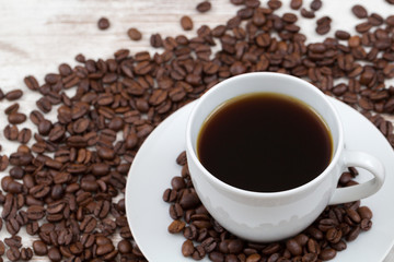 Filterkaffee in der Kaffeetasse