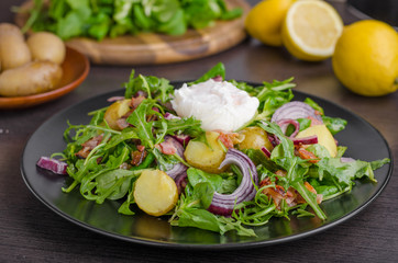 Potato lettuce salad