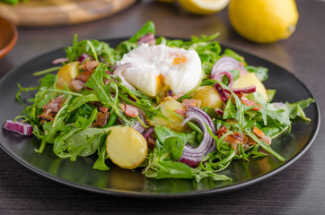 Potato lettuce salad