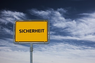 SICHERHEIT - ANGST - Bilder mit Wörtern aus dem Bereich Arbeitssicherheit, Wort, Bild, Illustration