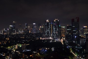 Fototapeta na wymiar The Skyline of Jakarta