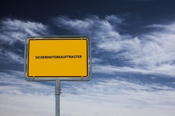 SICHERHEITSBEAUFTRAGTER - Bilder mit Wörtern aus dem Bereich Arbeitssicherheit, Wort, Bild, Illustration