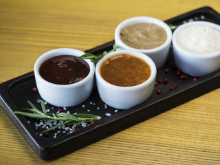 Set of sauces