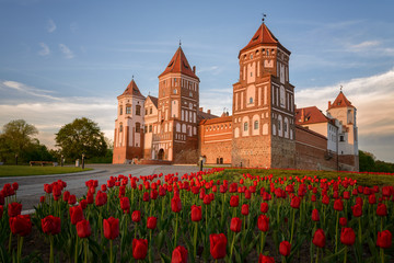 Complexe du château de Mir dans la ville de Mir, Biélorussie