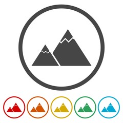 Mountain Icons set - Illustration