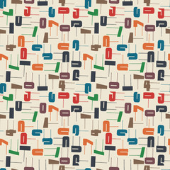 Seamless pattern loosed numbers.バラバラな数字のパターン