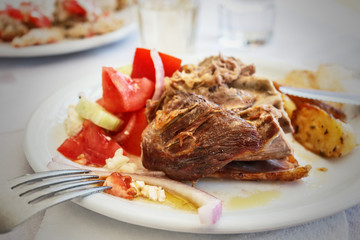 baked Lamb with tomatoes