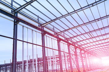 Obraz premium Steel structure workshop