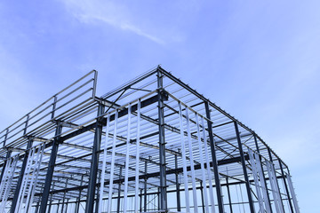 Fototapeta premium Steel structure workshop