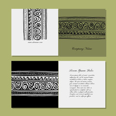 Greeting card design, ethnic handmade ornament