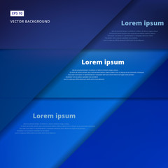 Abstract background with blue paper overlap layers, template for website, book, magazine, poster, brochure, leftlet, print, ad, vector