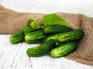 Fresh cucumbers