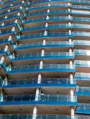 Blue Glass Balconies