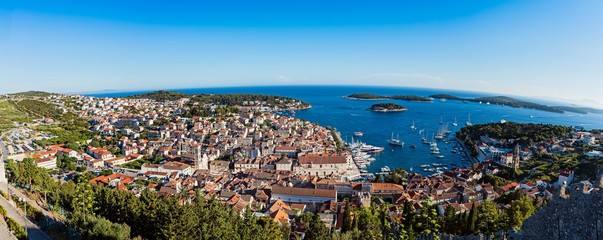 Beautiful view of the town of Hvar