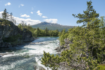 Fototapeta na wymiar Rauma river in Norway