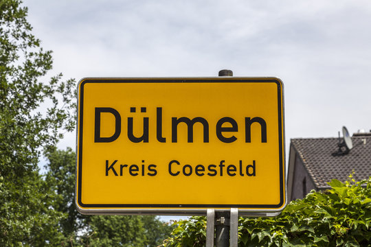 Ortsschild D&uuml;lmen