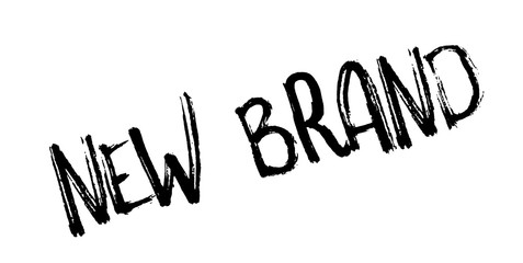 New Brand rubber stamp. Grunge design with dust scratches. Effects can be easily removed for a clean, crisp look. Color is easily changed.