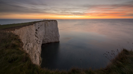 Handfast Point and Old Harry Rocks in Dorset.
