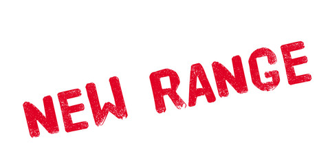 New Range rubber stamp. Grunge design with dust scratches. Effects can be easily removed for a clean, crisp look. Color is easily changed.