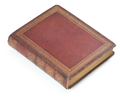 old book with leather binding