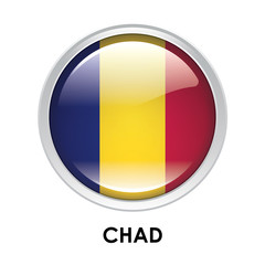 Round flag of Chad