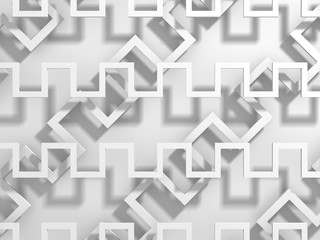 Abstract White Geometric Pattern Background