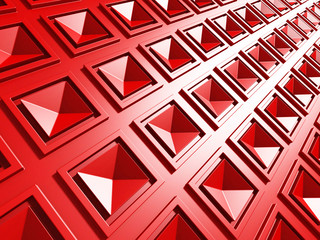 Bright Red Geometric Red Squares Pattern Background