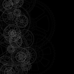 gears background black 02