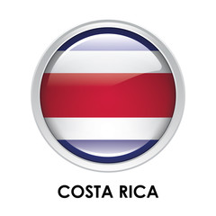 Round flag of Costa Rica