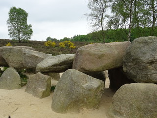 heather and dolmen