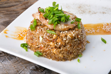 Fried rice with meat