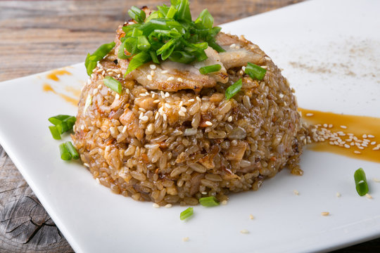 Fried rice with meat
