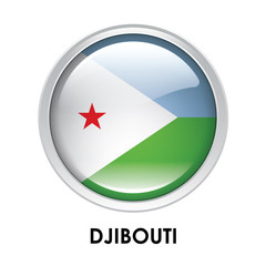 Round flag of Djibouti