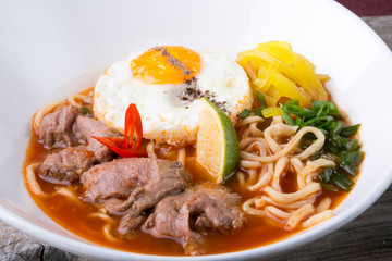 Asian noodles soup