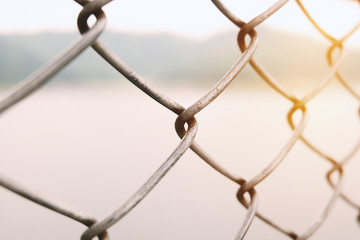 Fototapeta premium Close up of grill,selective focused at lasso point