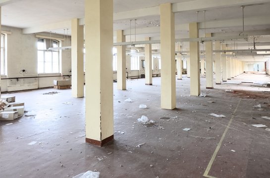 lost places, Halle einer ehemaligen Strumpffabrik